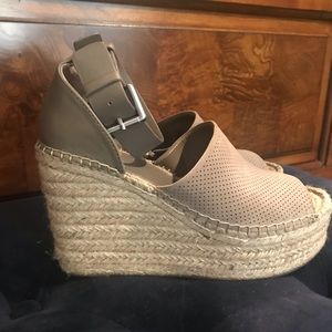 Marc Fisher Adalyne Perforated Espadrille Wedge -